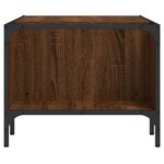 vidaXL Table basse avec support chêne marron 100x51x40 cm