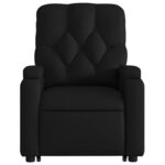 vidaXL Fauteuil inclinable de massage Noir Similicuir