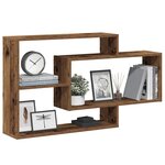 vidaXL Étagère murale vieux bois 104x20x58 5 cm bois d'ingénierie