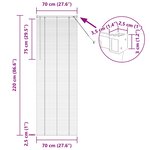 vidaXL Store de Fenêtre avec des rideaux Autre Blanc 80 x 130 cm Aluminium