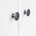 vidaXL Garde-robe à 2 portes Hill Blanc 89x50x170cm Bois de pin solide