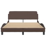vidaXL Cadre de lit Dover marron 120x200 cm similicuir