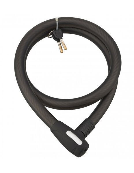 THIRARD - Antivol à clé Stunt  câble acier  vélo  25mmx1.5m  2 clés  noir
