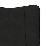 Fauteuil Relaxant en Velours Noir