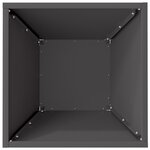 vidaXL Jardinière noire en métal 35x35x15 cm  en acier.