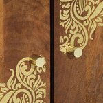 vidaXL Buffet Marron 60 x 33 x 75 cm Bois de manguier massif