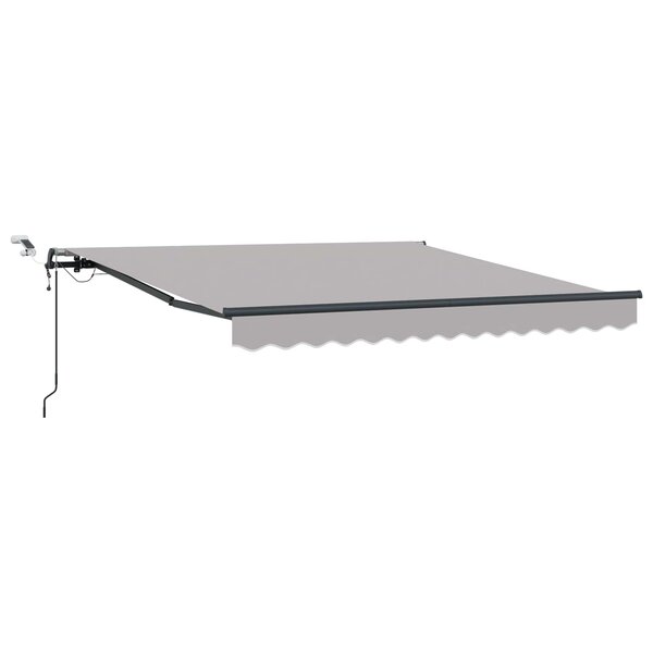 vidaXL Tissu de auvent Gris clair 350 x 250 cm Polyester
