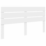 vidaXL Tête de lit Blanc 200 cm Bois d'ingénierie