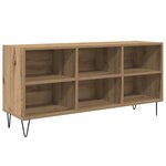 vidaXL Meuble TV Chêne artisanal 103 5 x 30 x 50 cm Bois d'ingénierie