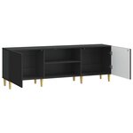 vidaXL Meuble TV Noir 150 x 31 x 50 cm Bois d'ingénierie