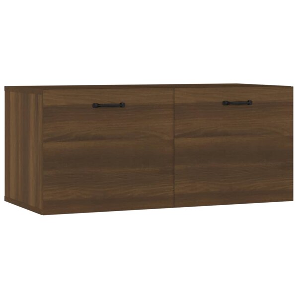 vidaXL Armoire murale chêne marron 80x36 5x35 cm bois d'ingénierie