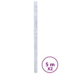 vidaXL Films pour fenêtre 2 Pièces dépoli motif de fleurs PVC