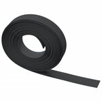 vidaXL Bordures de jardin 5 Pièces noir 10 m 10 cm polyéthylène