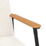 vidaXL fauteuil Crème 59 x 75 x 78 cm