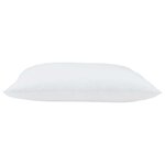 vidaXL Oreiller avec oreiller Blanc Coton et polyester