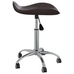 vidaXL Chaise de bureau Marron Similicuir
