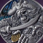 Pièce de monnaie en Argent 5 Cedis g 31.1 (1 oz) Millésime 2025 Memento Mori PIRATE