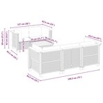 vidaXL Salon de jardin avec coussins 6 Pièces beige résine tressée