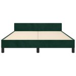 vidaXL Cadre de lit sans matelas vert foncé 140x200 cm velours