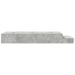 vidaXL Cadre de lit de rangement Gris béton 90x200 cm