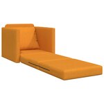 vidaXL Canapé-lit 2-en-1 Jaune foncé 74x77x81 cm Tissu
