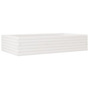 vidaXL Jardinière blanc 110x60x23 cm bois de pin massif