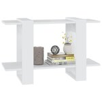 vidaXL Bibliothèque/Séparateur de pièce Blanc 80x30x51 cm
