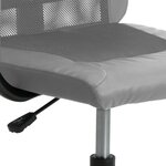 vidaXL Chaise de bureau réglable en hauteur gris