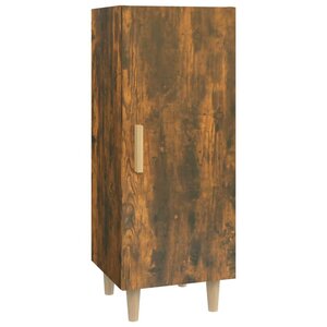 vidaXL Buffet Chêne fumé 34 5x34x90 cm Bois d'ingénierie