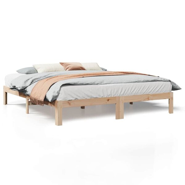 vidaXL Cadre de lit sans matelas 160x200 cm bois massif de pin
