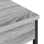 vidaXL Table de nuit avec station de chargement Sonoma gris