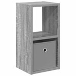 vidaXL Table de chevet avec tiroir Gris Sonoma 25 5 x 22 x 49 5 cm