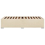 vidaXL Cadre de lit Crème 90 x 200 cm Tissu
