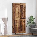 vidaXL Haut Armoire Bois Ancien 69 5 x 34 x 180 cm Bois d'ingénierie