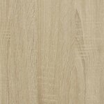 vidaXL Meuble TV chêne sonoma 120x35x41 cm bois d'ingénierie et métal