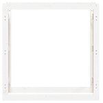 vidaXL Support pour bois de chauffage Blanc 100x25x100 cm Bois de pin