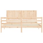 vidaXL Cadre de lit sans matelas bois massif