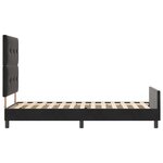 vidaXL Lit à ressorts avec tête de lit Noir 90 x 200 cm Velours