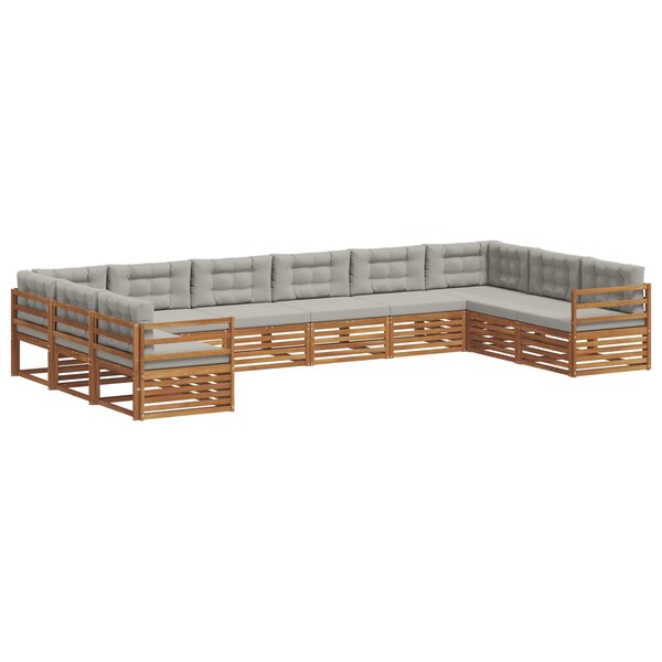 vidaXL Ensembles de canapés 5 pc Gris Naturel et Clair