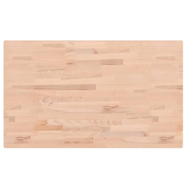vidaXL Dessus de table 100x60x1 5cm rectangulaire bois massif de hêtre