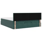 VidaXL Cadre de lit ottoman avec matelas vert foncé 180x200 cm velours
