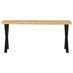 vidaXL Banc avec bord vivant 105 cm bois de manguier massif