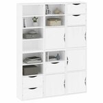 vidaXL Armoires latérales 6 Pièces ODDA blanc 40x24x79 cm bois massif pin