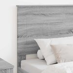 vidaXL Tête de lit Gris Sonoma 80 cm Bois d'ingénierie