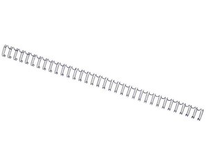 Lot de 100 Peignes métalliques WireBind format A5 capacité 55 feuilles 8mm argent GBC