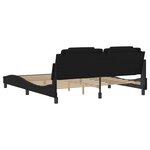 vidaXL Cadre de lit sans matelas noir 180x200 cm similicuir
