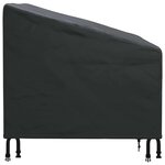 vidaXL Housse de chaise de jardin Noir 90 x 90 x 50 / 75 cm Tissu 210D