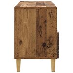 vidaXL Meuble TV 102 x 34 5 x 50 cm Bois ancien Bois d'ingénierie