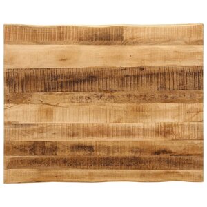 vidaXL Dessus de table bord vivant 110x80x3 8 cm bois de manguier brut