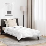 vidaXL Duvet avec Oreiller Autre 2 Pièces Blanc 140 x 200 cm Microfibre
